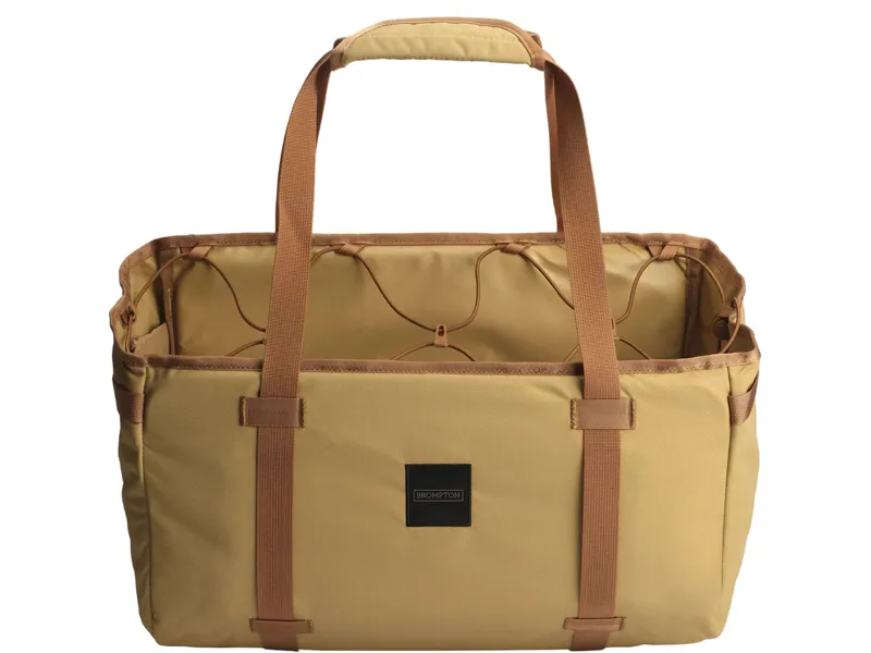 Brompton Basket Bag L + Brace + Frame 23L in Sand