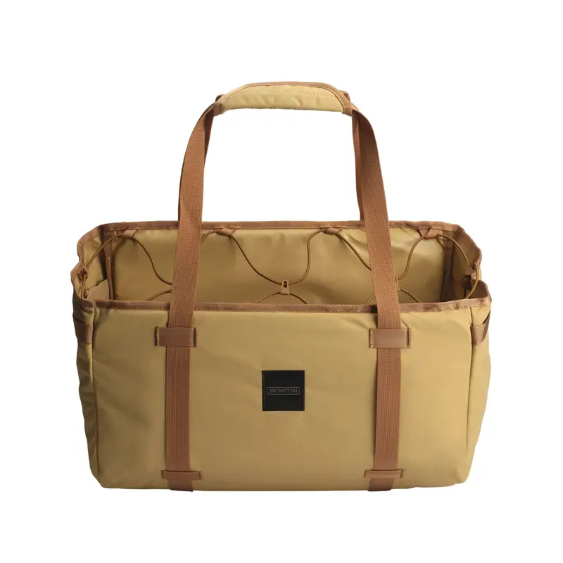 Balfes Bikes Brompton Basket Bag L + Brace + Frame 23L in Sand | Free postage over £30, £10 off first order, price match & 0% finance.