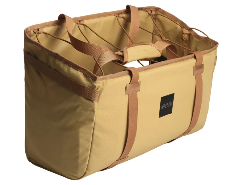 Brompton Basket Bag L + Brace + Frame 23L in Sand-1