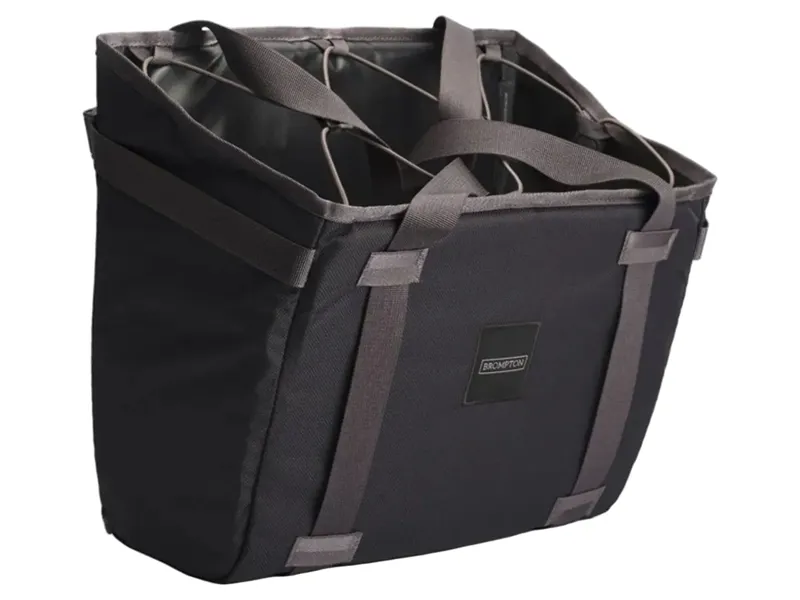 Brompton Basket Bag S + Brace + Frame 10L in Black-1