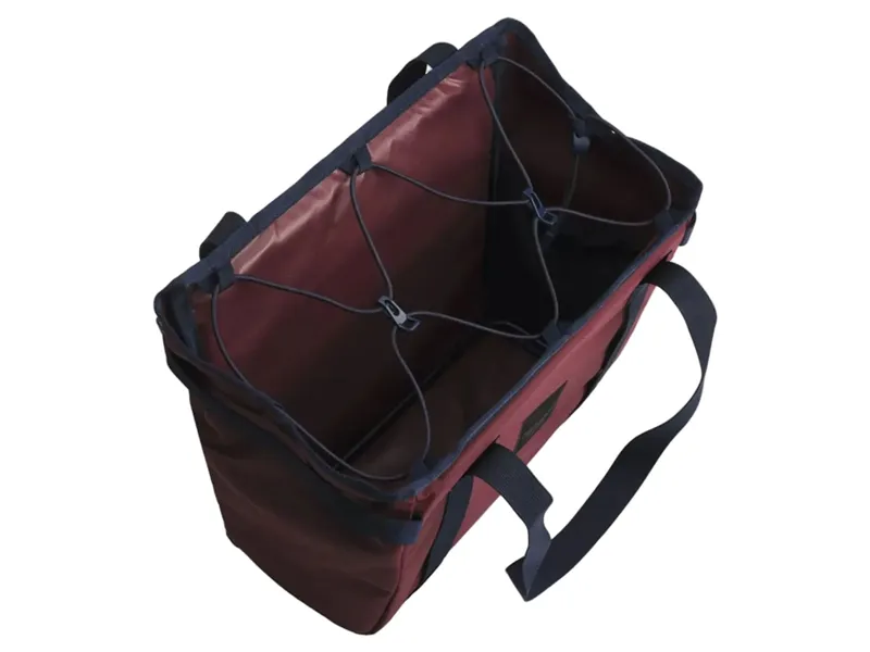 Brompton Basket Bag S + Brace + Frame 10L in Plum-2