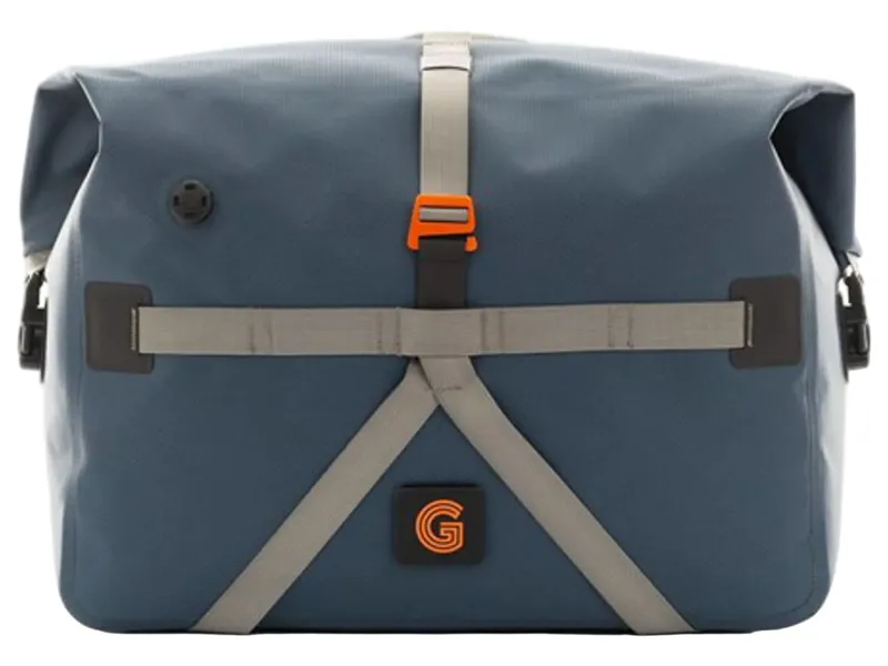 Brompton Borough Waterproof Roll Top - Large - 23L Bag in Navy/Grey