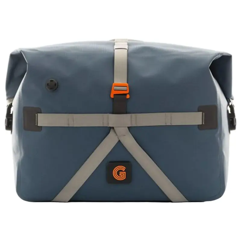 Balfes Bikes Brompton Borough Waterproof Roll Top - Large - 23L Bag in Navy/Grey | Free postage over £30, £10 off first order, price match & 0% finance.