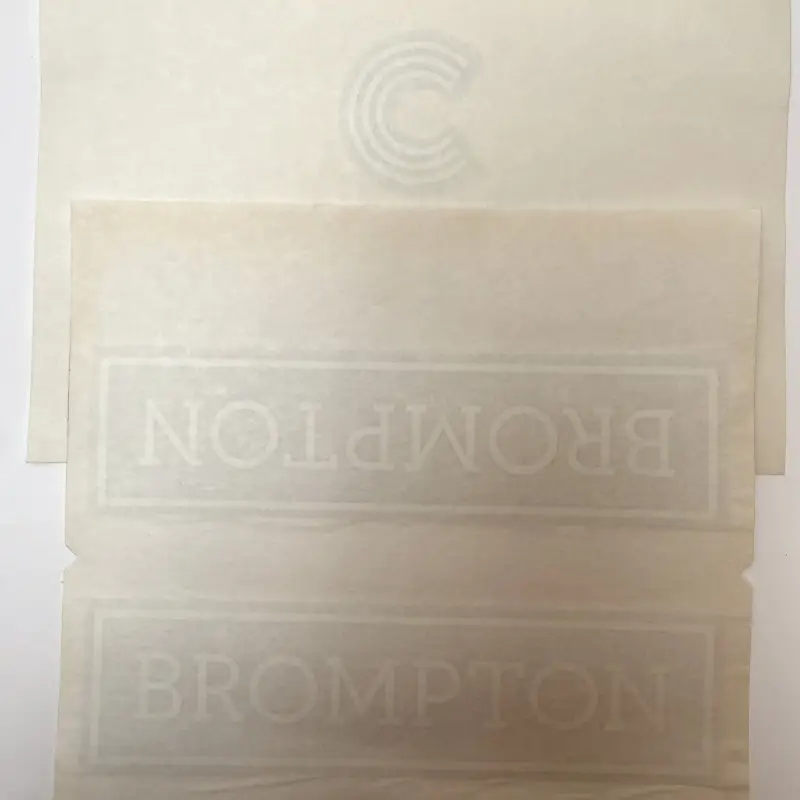 Balfes Bikes Brompton C-Line Decal Set in Gloss White | Free postage over £30, £10 off first order, price match & 0% finance.