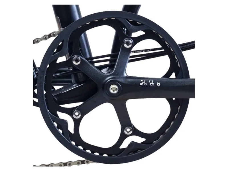 Brompton Chain Ring and Guard Spider Type 44T in Black-2