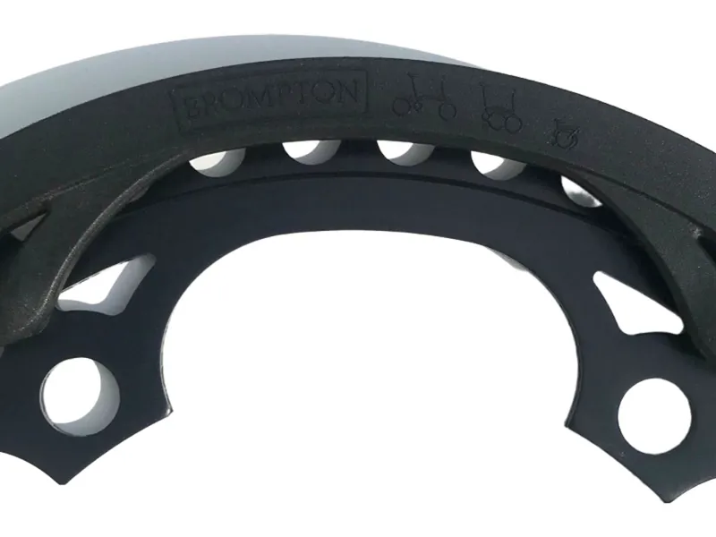Brompton Chain Ring and Guard Spider Type 44T in Black-1