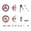 Brompton ColourLab T Line Non-Electric Touchpoint Set in Pink