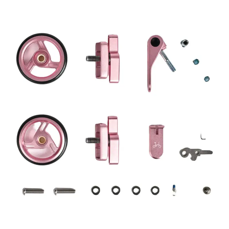 Balfes Bikes Brompton ColourLab T Line Non-Electric Touchpoint Set in Pink | Free postage over £30, £10 off first order, price match & 0% finance.