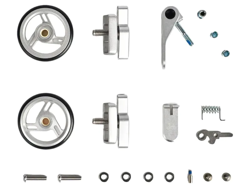 Balfes Bikes Brompton ColourLab T Line Non-Electric Touchpoint Set in Silver | Free postage over £30, £10 off first order, price match & 0% finance.