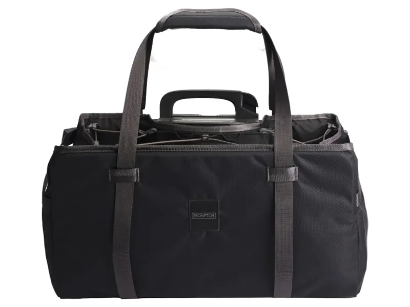 Brompton Electric Basket Bag L with Frame in Black