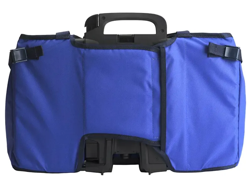 Brompton Electric Basket Bag L with Frame in Blue-1