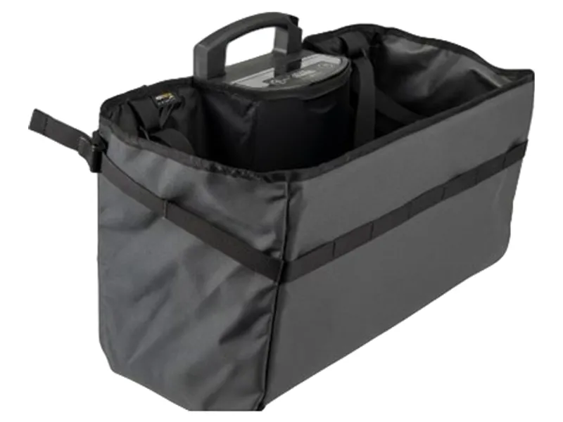 Brompton Electric Basket Bag + Adapter Frame in Dark Grey