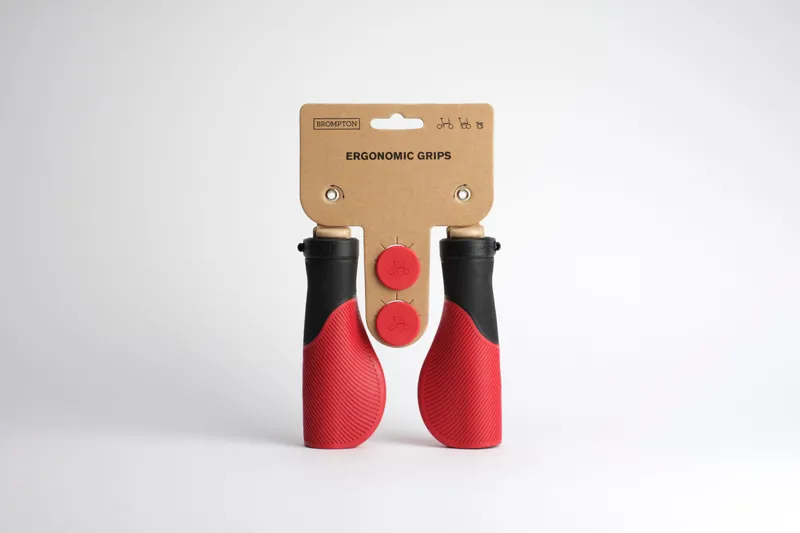 Brompton Ergonomic Grips in Red-1
