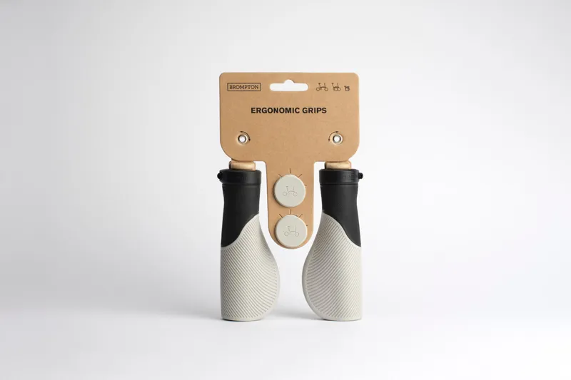 Brompton Ergonomic Grips in Silver-1