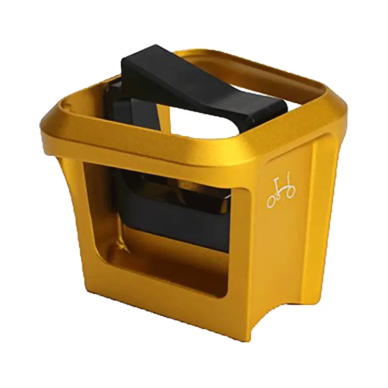 Balfes Bikes Brompton ColourLab Forged Front Carrier Block in Gold | Free postage over £30, £10 off first order, price match & 0% finance.