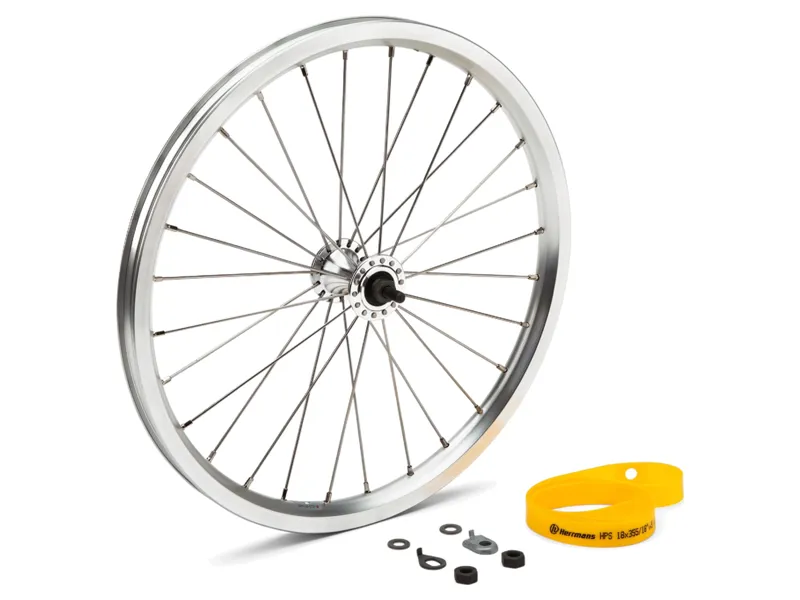 Brompton Front Wheel Radial Lacing Standard Silver