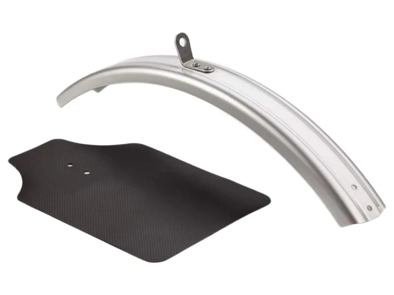 Brompton Mudguard Blade + Flap Only Front in Silver