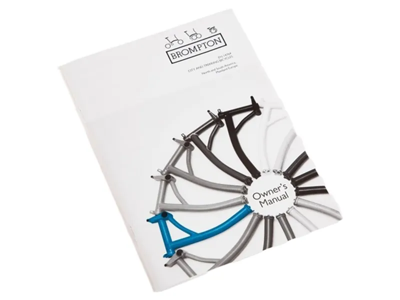 Brompton Owner's Manual GB FR+ MY21 in Blue