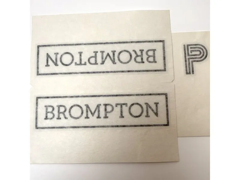 Brompton P-Line Decal Set in Gloss Black