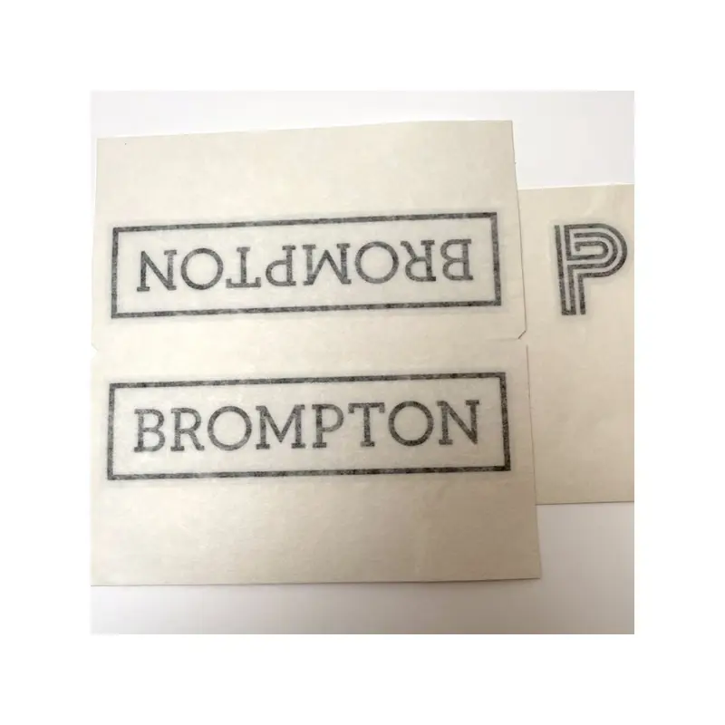 Balfes Bikes Brompton P-Line Decal Set in Gloss Black | Free postage over £30, £10 off first order, price match & 0% finance.