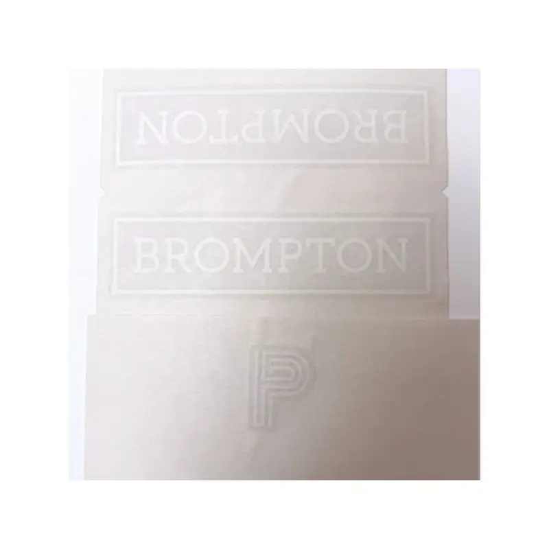 Balfes Bikes Brompton P-Line Decal Set in Gloss White | Free postage over £30, £10 off first order, price match & 0% finance.
