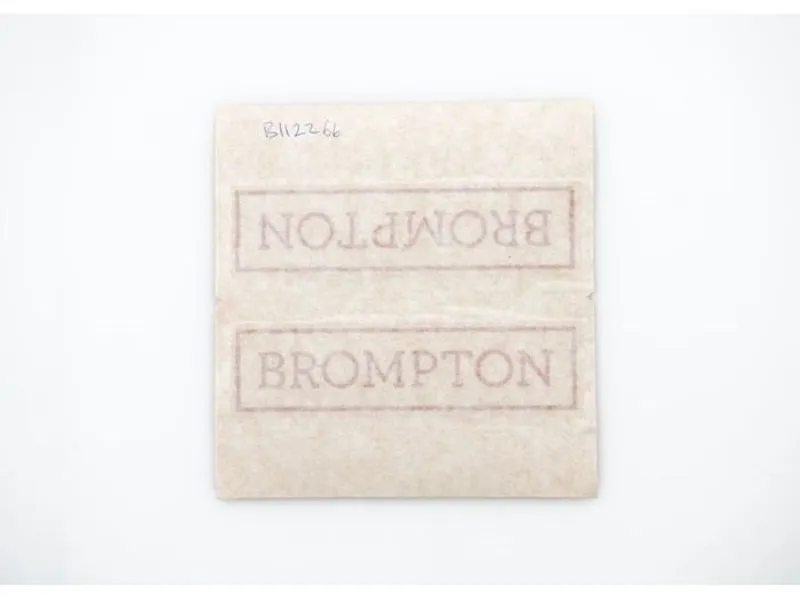 Brompton P-Line Decal Set in Matt Silver