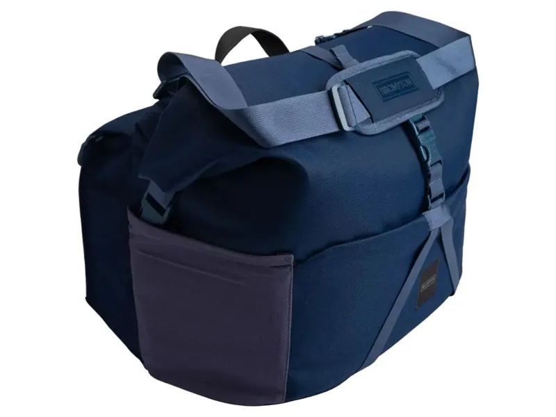 Brompton Rolltop Bag L + Frame in Navy-1