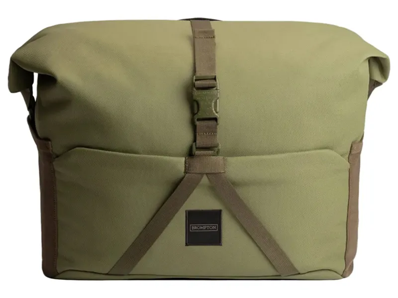 Brompton Rolltop Bag L + Frame in Olive Green