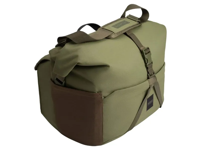 Brompton Rolltop Bag L + Frame in Olive Green-1