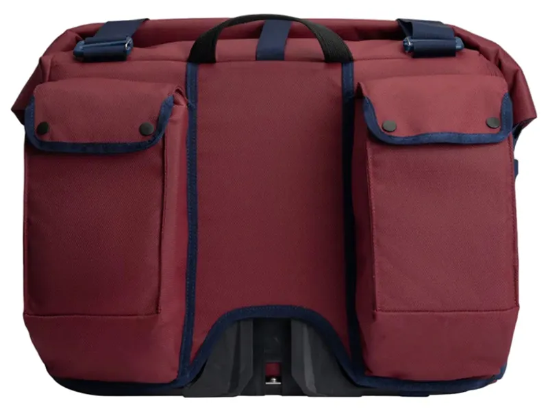 Brompton Rolltop Bag L + Frame in Plum-2