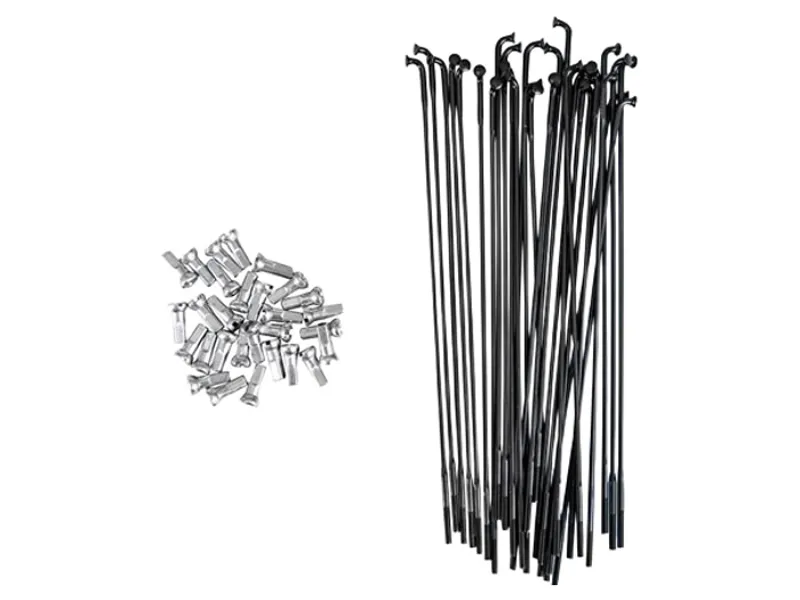 Brompton Spoke/Nipple Set 14g Double Butted - 145mm in Black