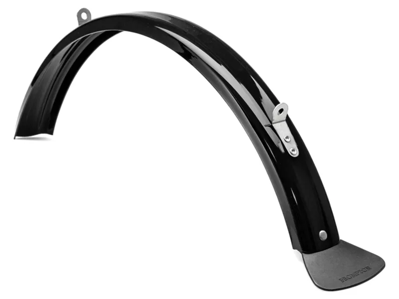 Brompton Standard Rear Mudguard with Mud Flap in Black