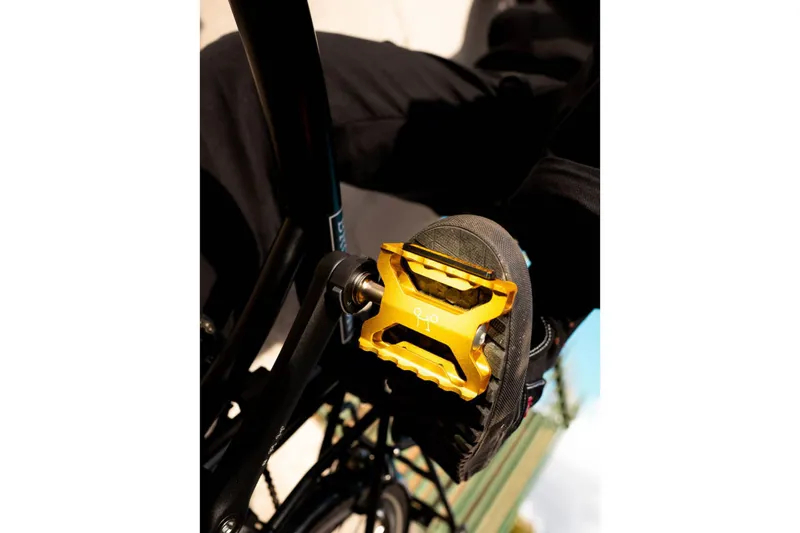 Brompton Superlight Quick Release Pedals in Gold-3