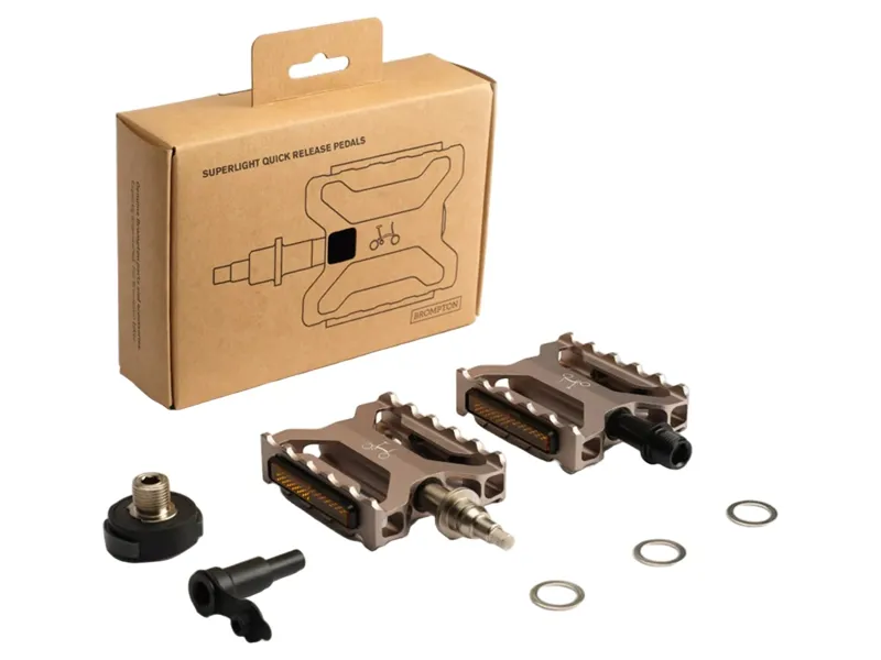 Brompton Superlight Quick Release Pedals in Silver-1