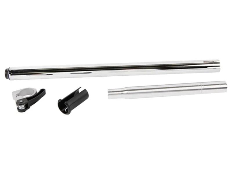 Brompton Telescopic Seat Post Steel Snap-fit in Silver