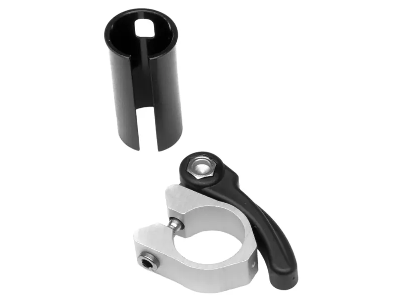 Brompton Telescopic Seat Post Steel Snap-fit in Silver-1