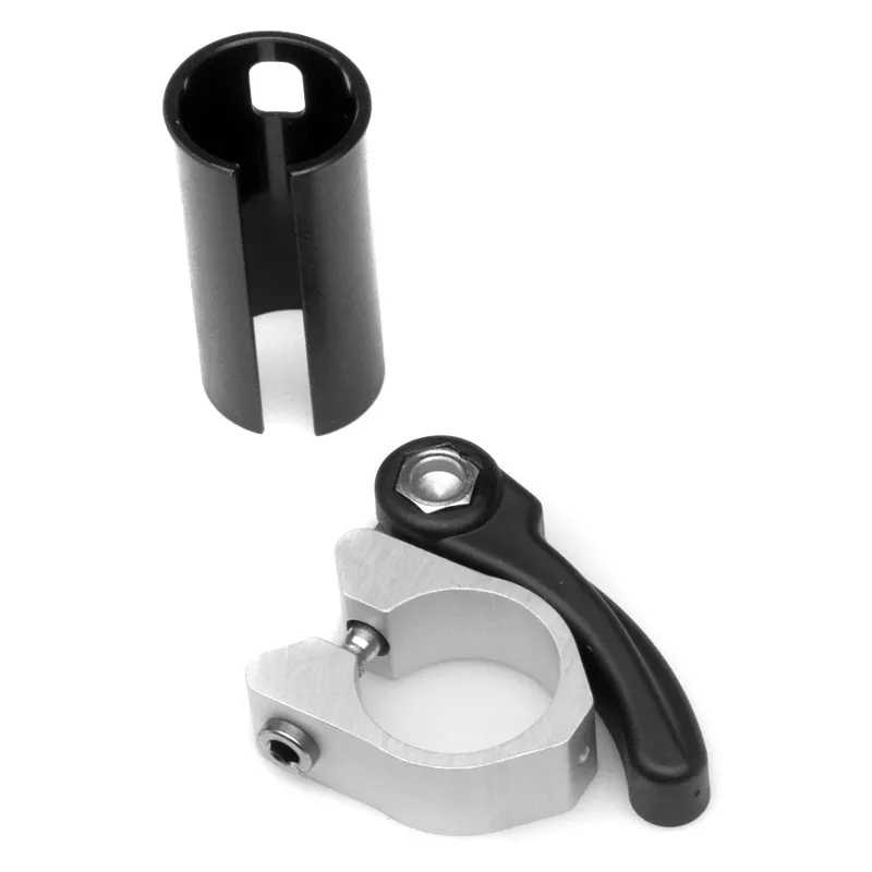 Brompton Telescopic Seat Post Steel Snap-fit in Silver-1