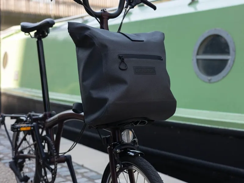 Brompton Waterproof Rolltop Small + Frame Backpack in Anthracite-5