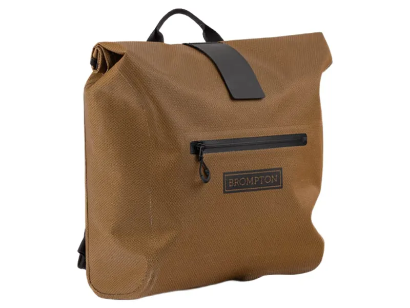 Brompton Waterproof Rolltop Small + Frame Backpack in Bronze-1