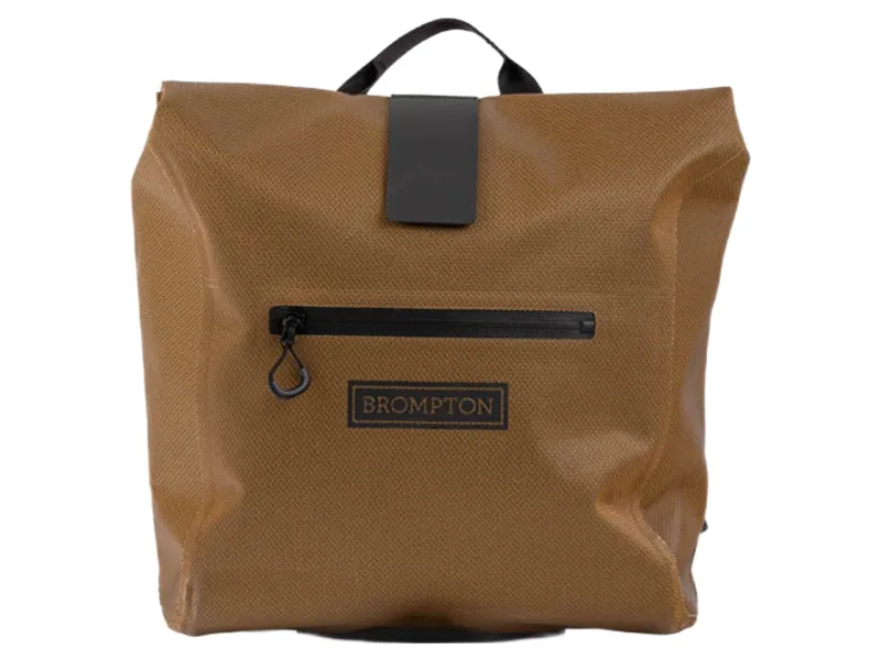 Brompton Waterproof Rolltop Small + Frame Backpack in Bronze