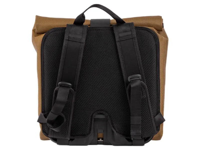 Brompton Waterproof Rolltop Small + Frame Backpack in Bronze-3
