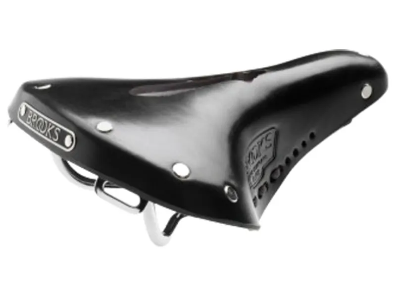 Brooks B17 Carved Short Ladies Saddle in Black