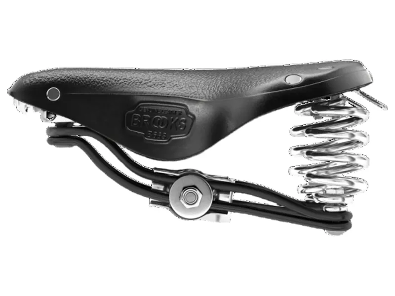 Brooks B66 Short Saddle in Black-4