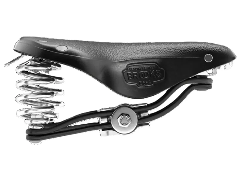 Brooks B66 Short Saddle in Black-5