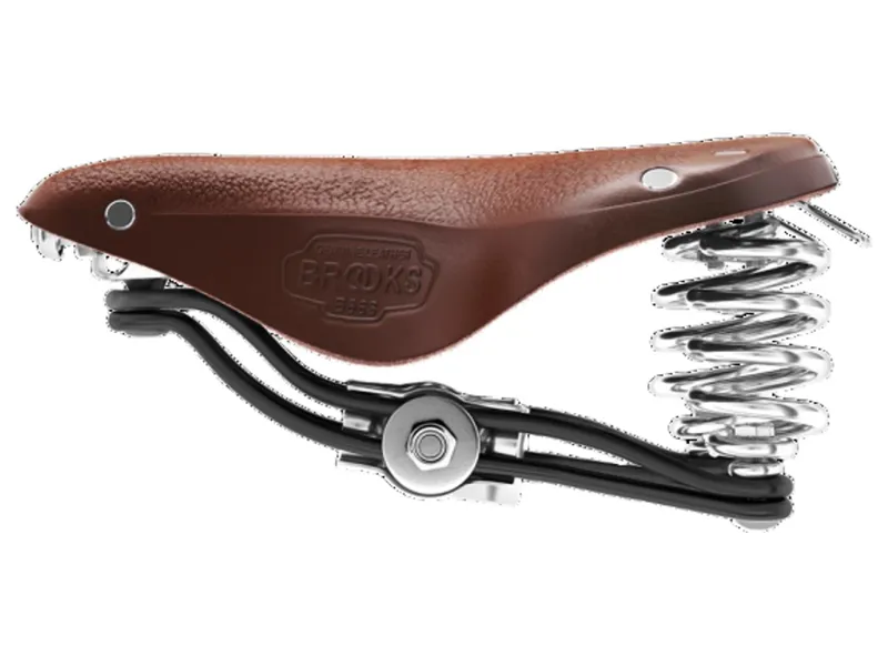 Brooks B66 Short Saddle in Brown-4