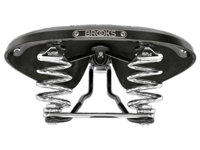 Brooks B67 Chromed Steel 205mm Saddle in Black-4