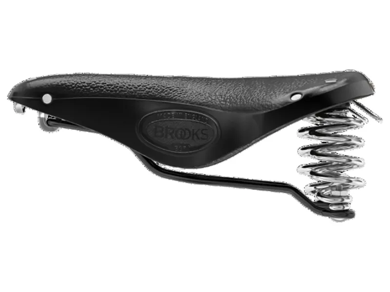 Brooks B67 Chromed Steel 205mm Saddle in Black-5
