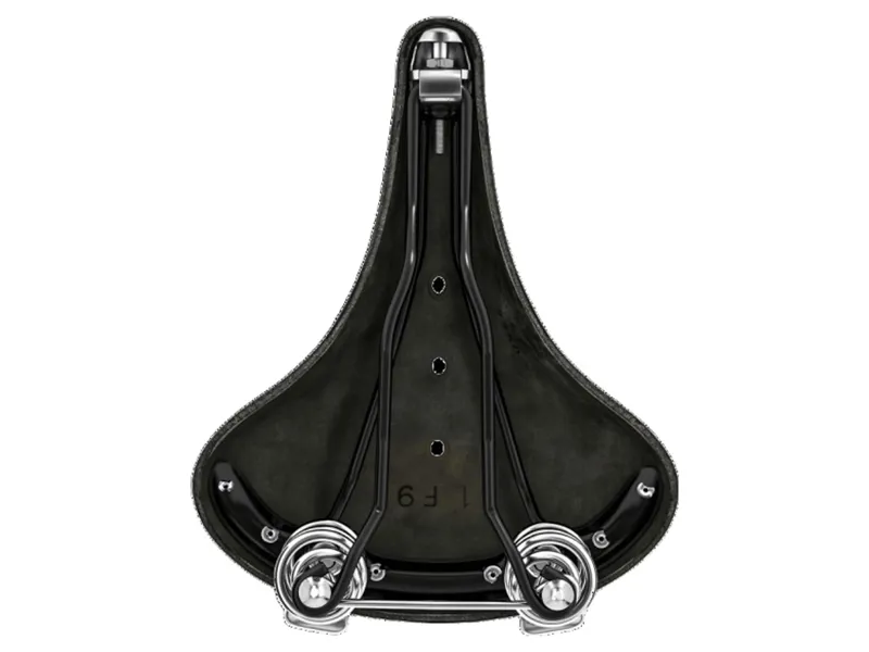Brooks B67 Chromed Steel 205mm Saddle in Black-3