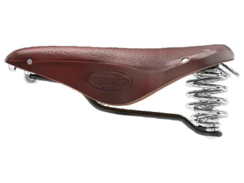 Brooks B67 Chromed Steel 205mm Saddle in Brown-5