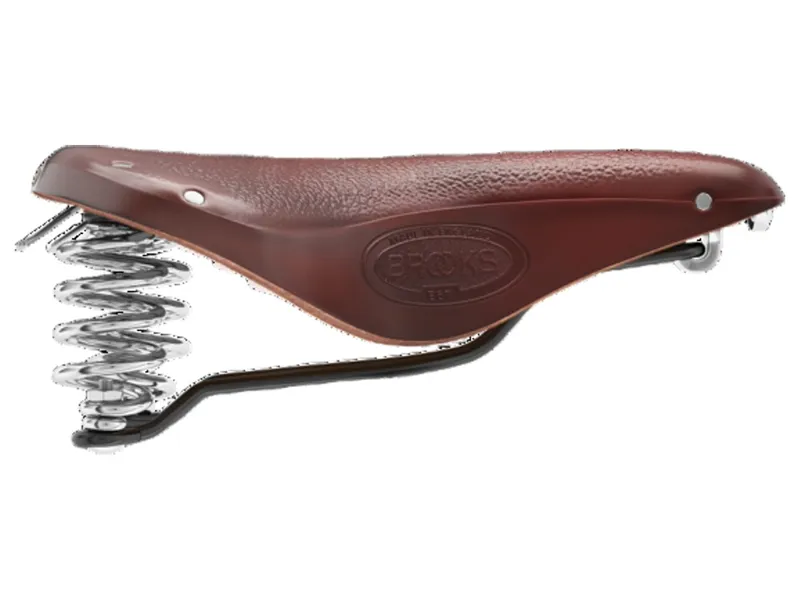 Brooks B67 Chromed Steel 205mm Saddle in Brown-6